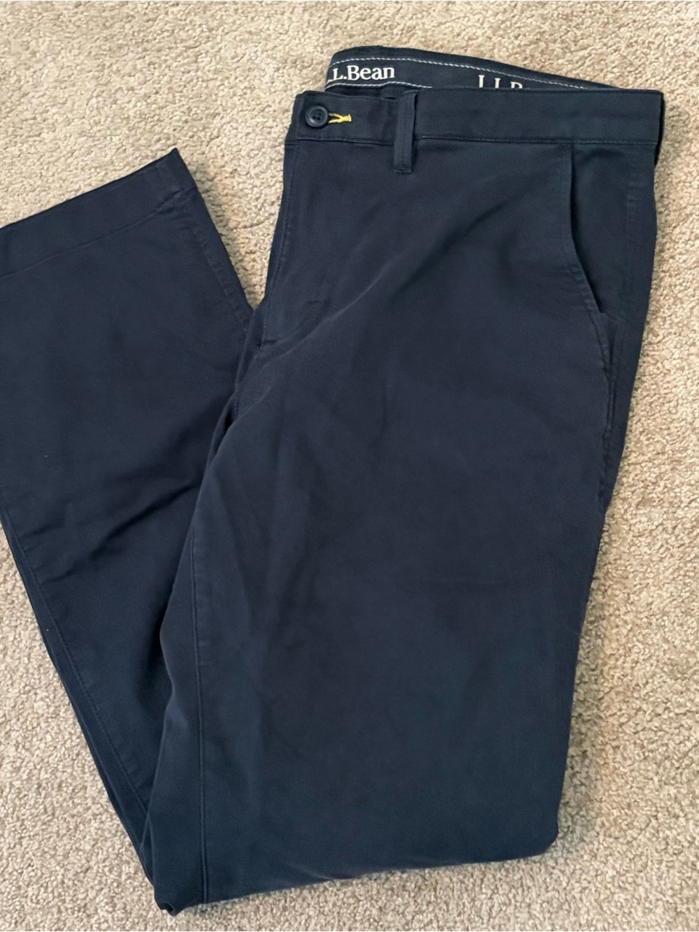 L.L. Bean Navy Blue Men's Chinos